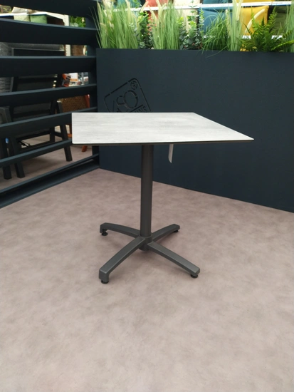 Bistro tafel HPL 70 x 70 cm Concrette - afbeelding 1